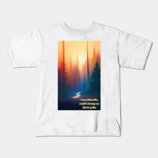 Love is Golden Forest Kids T-Shirt